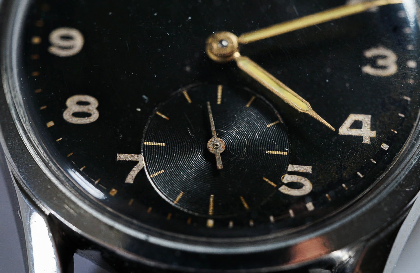 1950 Vintage Omega Sub Second Black Dial