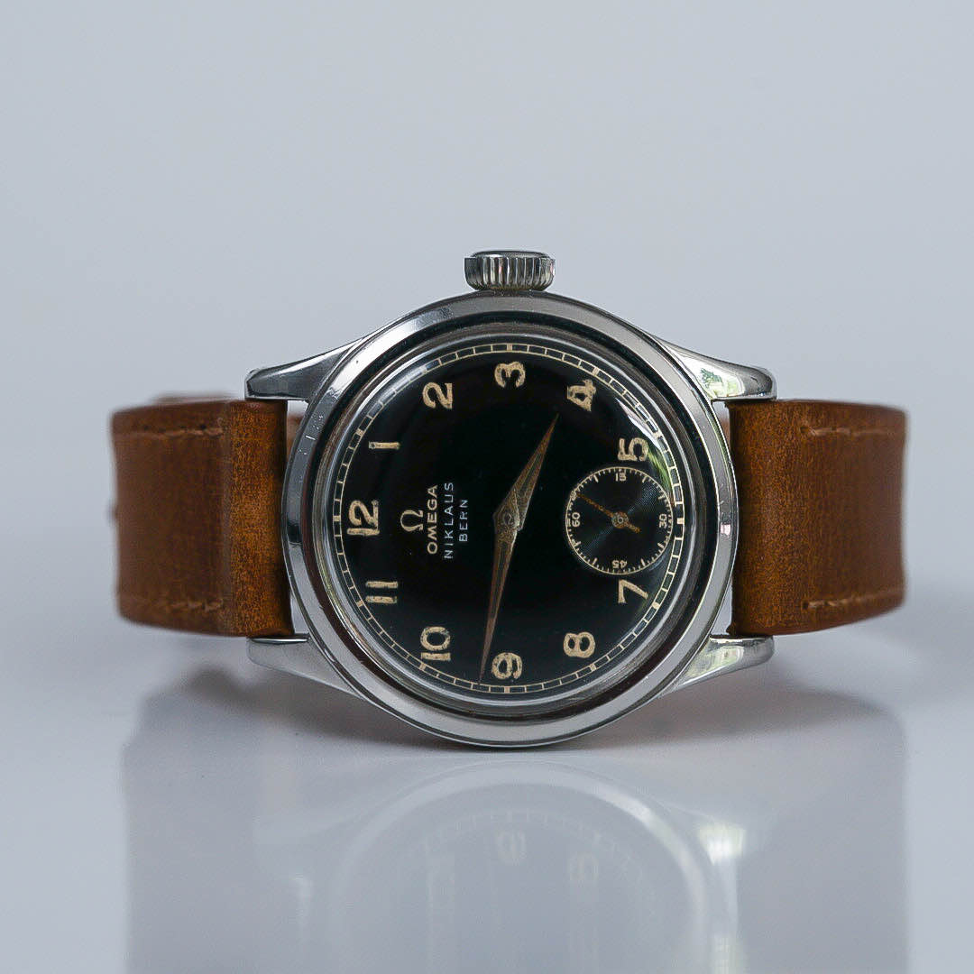 1940 Omega Sub Second Black Dial Cal. 26.5