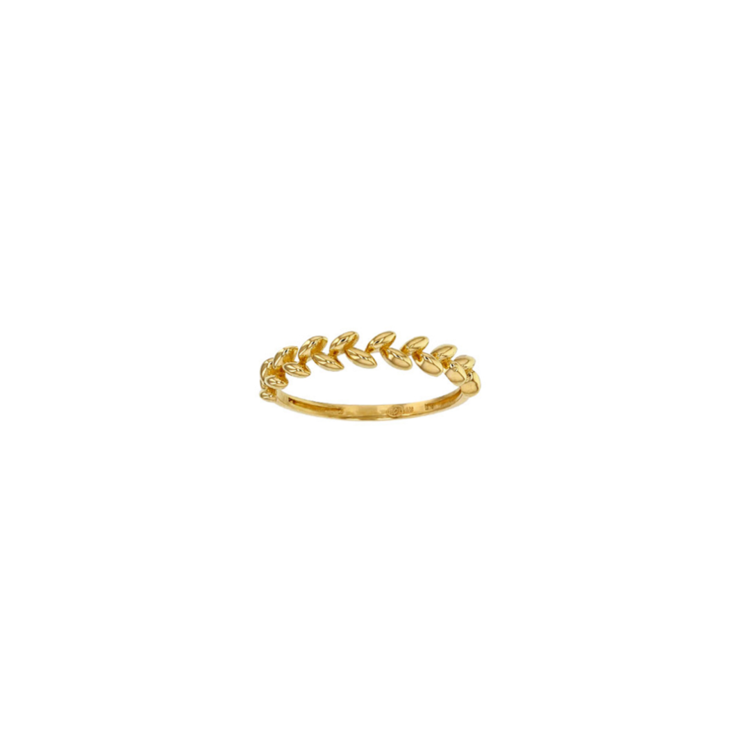 Goldblätter Ring 9Kt